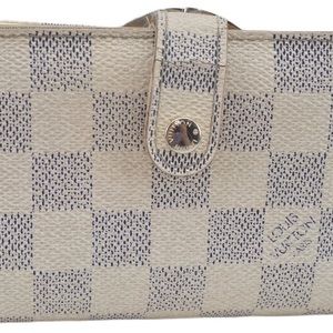 Authentic Louis Vuitton Damier Azur Portefeuille Viennois Wallet